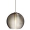 Besa Lighting Kristall 6 Cord Pendant, Smoke, Satin Nickel Finish, 1x5W LED 1XT-461502-LED-SN - alternate 1